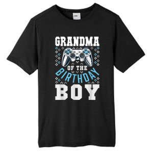 Grandma Of The Birthday Boy Matching Video Gamer Birthday Tall Fusion ChromaSoft Performance T-Shirt