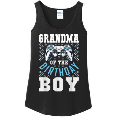 Grandma Of The Birthday Boy Matching Video Gamer Birthday Ladies Essential Tank