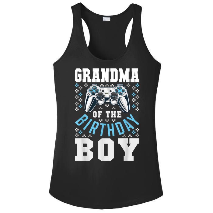 Grandma Of The Birthday Boy Matching Video Gamer Birthday Ladies PosiCharge Competitor Racerback Tank