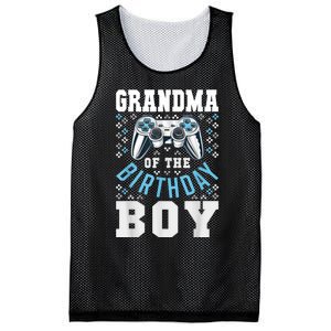 Grandma Of The Birthday Boy Matching Video Gamer Birthday Mesh Reversible Basketball Jersey Tank