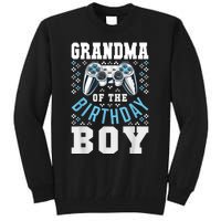 Grandma Of The Birthday Boy Matching Video Gamer Birthday Tall Sweatshirt