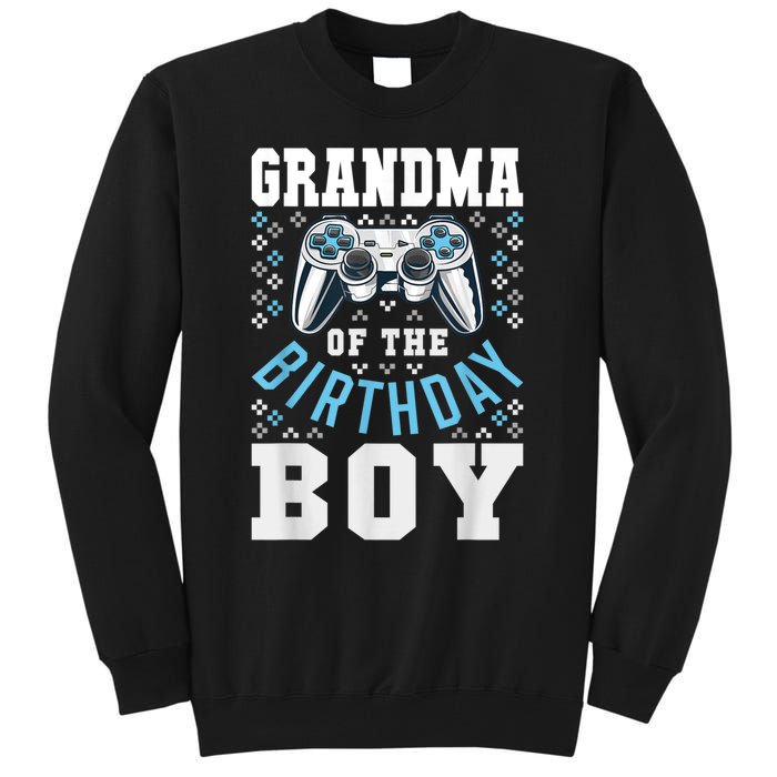 Grandma Of The Birthday Boy Matching Video Gamer Birthday Tall Sweatshirt