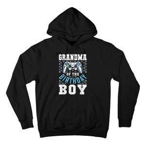 Grandma Of The Birthday Boy Matching Video Gamer Birthday Tall Hoodie