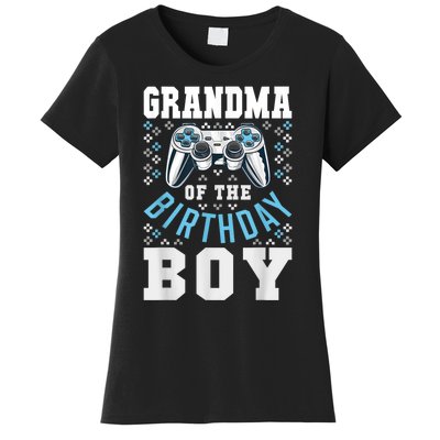 Grandma Of The Birthday Boy Matching Video Gamer Birthday Women's T-Shirt