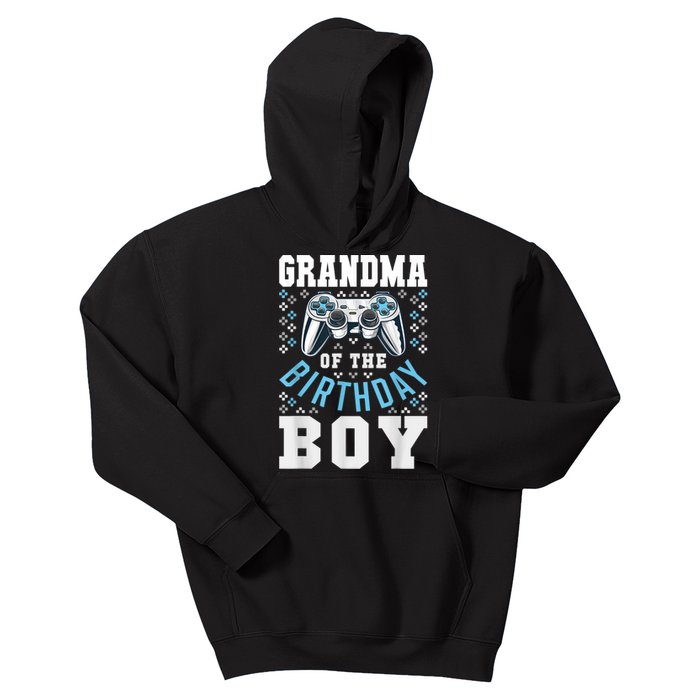 Grandma Of The Birthday Boy Matching Video Gamer Birthday Kids Hoodie