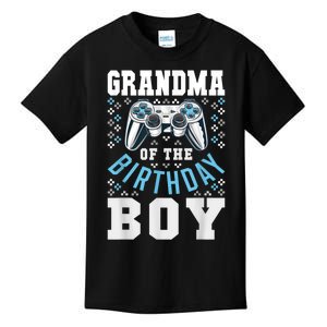 Grandma Of The Birthday Boy Matching Video Gamer Birthday Kids T-Shirt