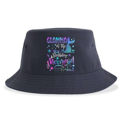 Glamma Of The Birthday Mermaid Bday Party Mermaid Sustainable Bucket Hat