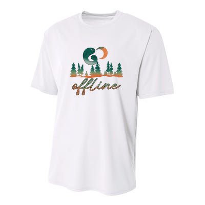 Go Offline Traveling Camping Hiking Outdoor Gift Youth Performance Sprint T-Shirt