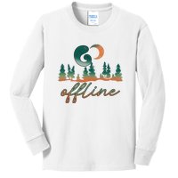 Go Offline Traveling Camping Hiking Outdoor Gift Kids Long Sleeve Shirt