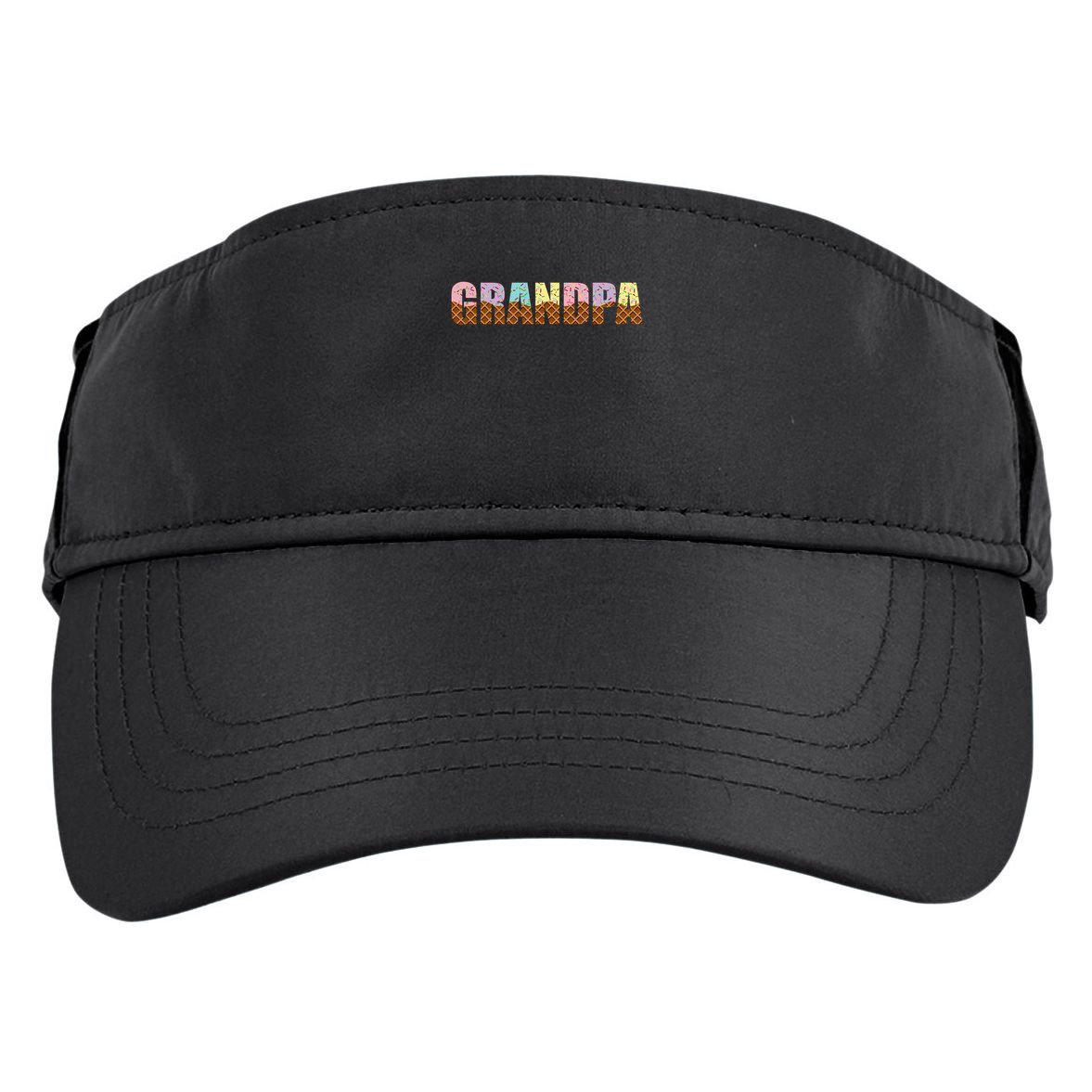 Grandpa Of The Sweet One Ice Cream 1st First Family Mother's Adult Drive Performance Visor