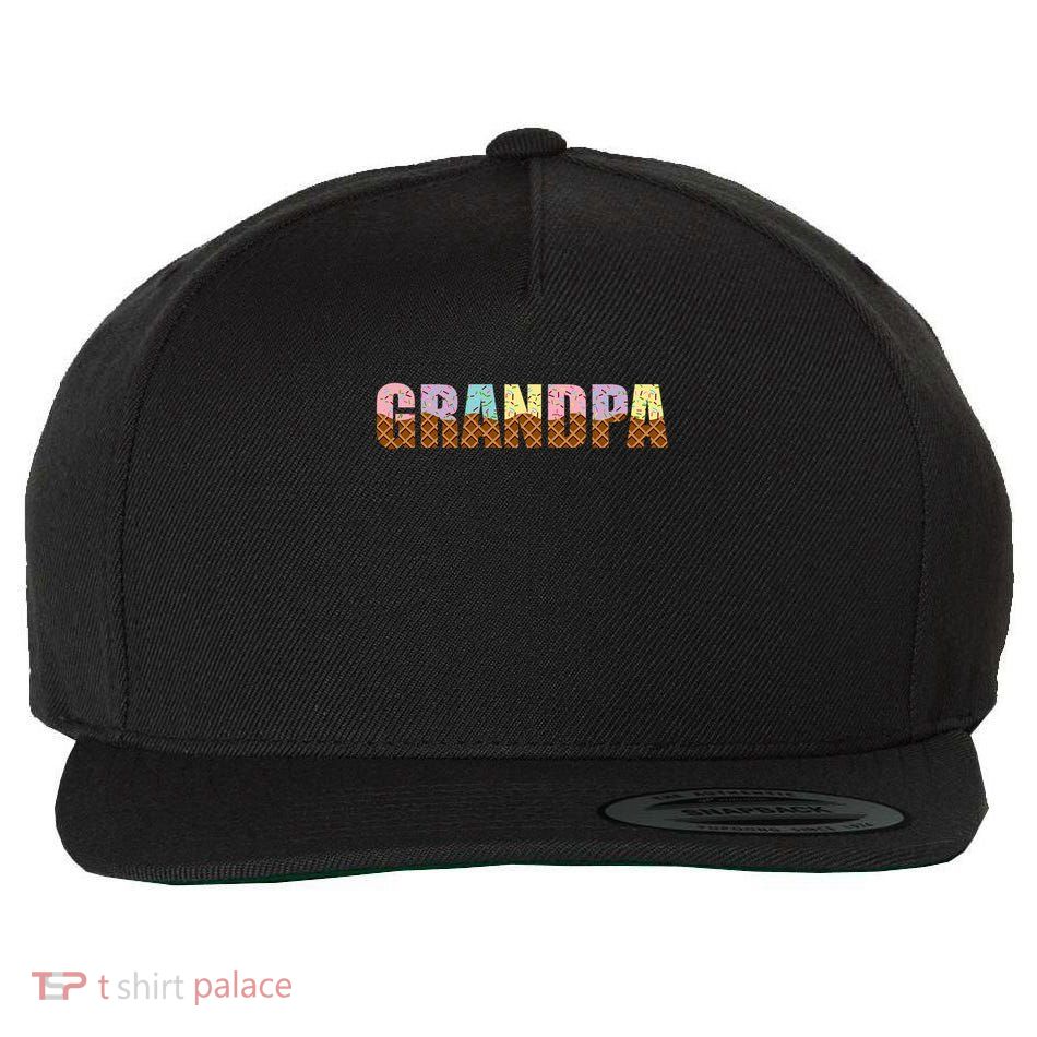 Grandpa Of The Sweet One Ice Cream 1st First Family Mother's Wool Snapback Cap