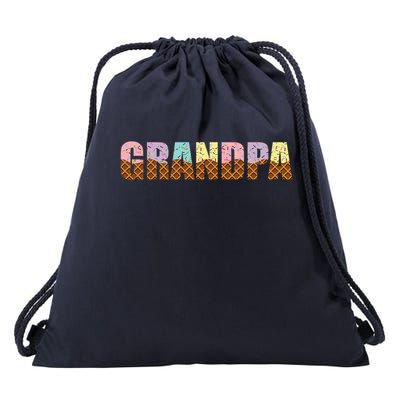 Grandpa Of The Sweet One Ice Cream 1st First Family Mother's Drawstring Bag