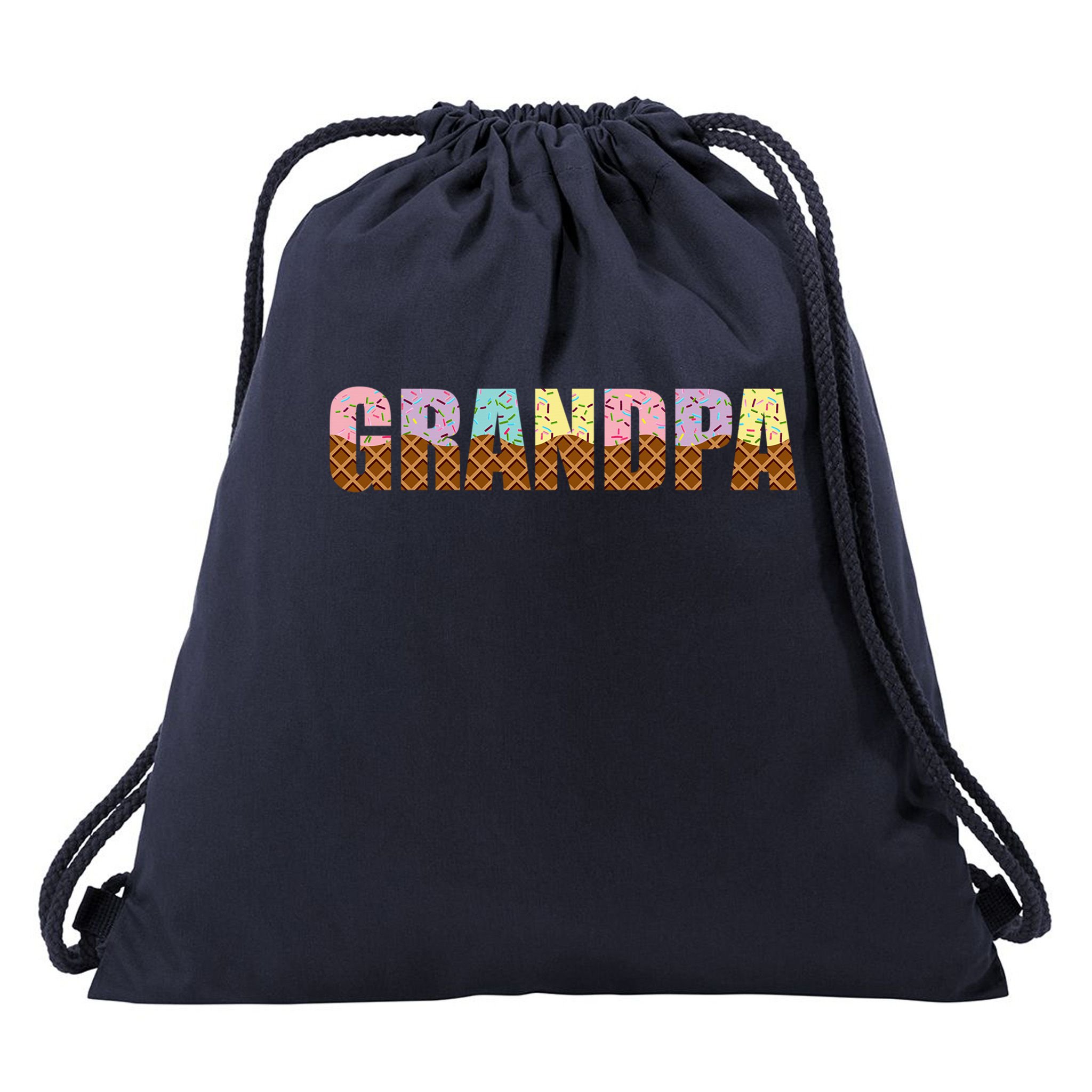 Grandpa Of The Sweet One Ice Cream 1st First Family Mother's Drawstring Bag