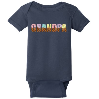 Grandpa Of The Sweet One Ice Cream 1st First Family Mother's Baby Bodysuit