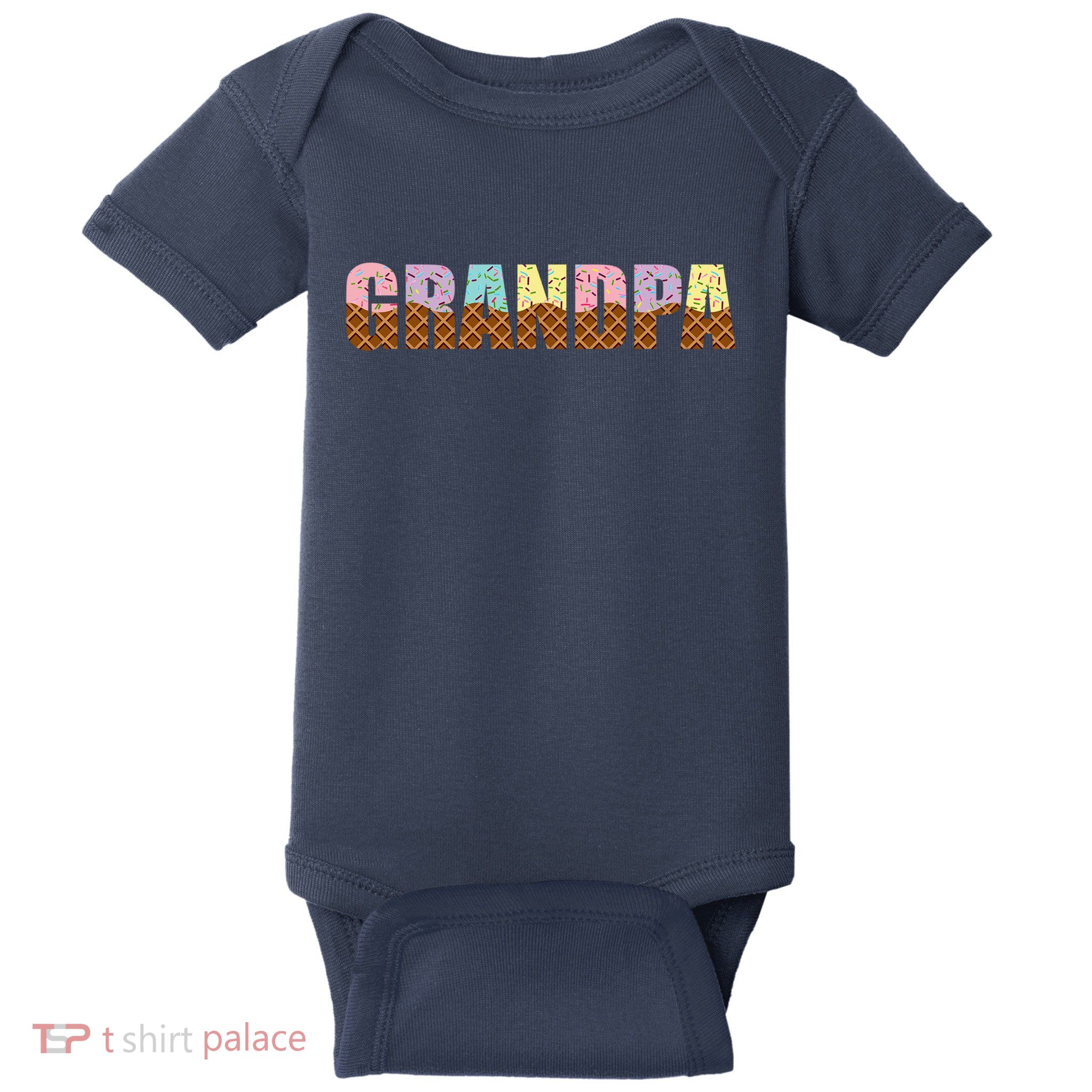Grandpa Of The Sweet One Ice Cream 1st First Family Mother's Baby Bodysuit