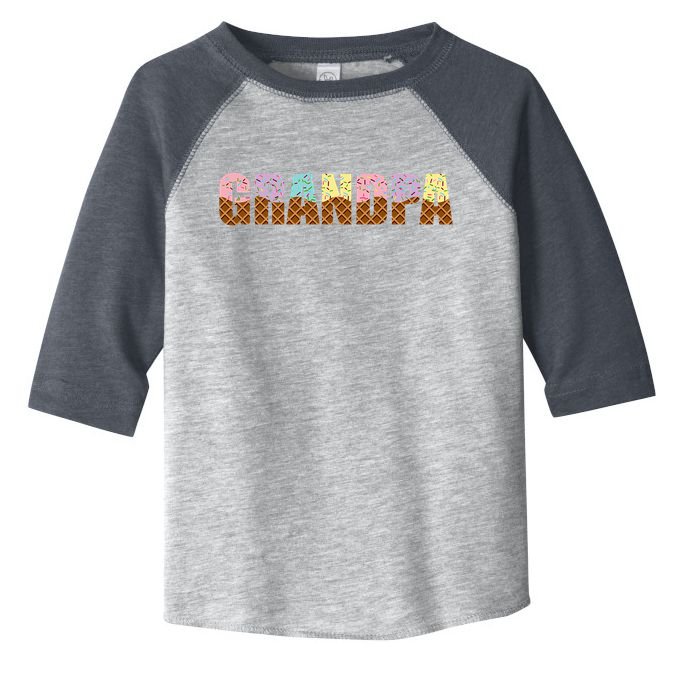 Grandpa Of The Sweet One Ice Cream 1st First Family Mother's Toddler Fine Jersey T-Shirt
