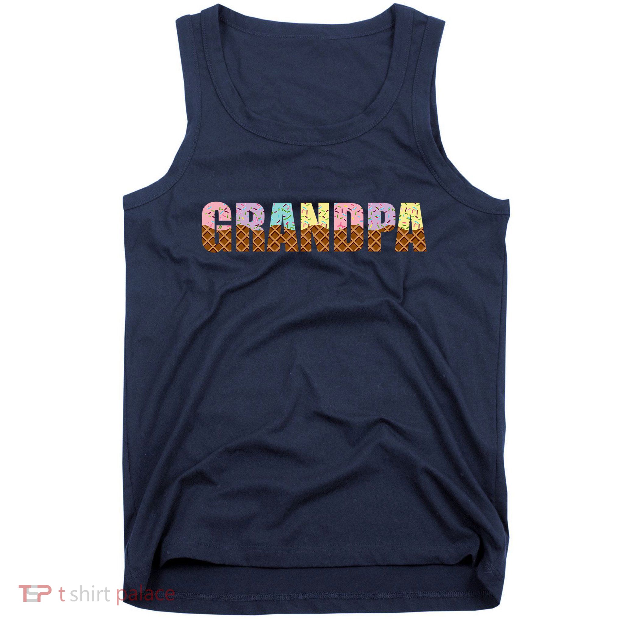 Grandpa Of The Sweet One Ice Cream 1st First Family Mother's Tank Top