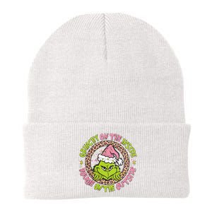 Grinchy On The Inside Boojee On The Outside Christmas Knit Cap Winter Beanie