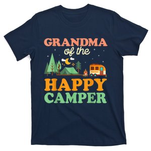 Grandma Of The Happy Camper Wo 1st Bday Camping Trip T-Shirt