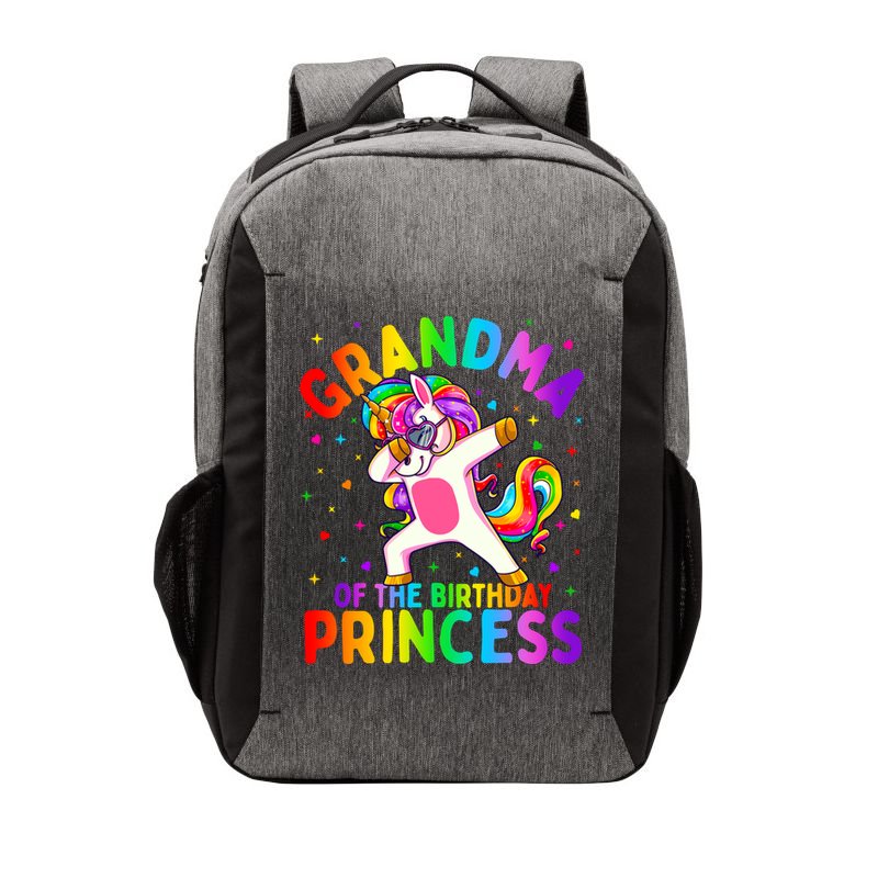 Grandma Of The Birthday Princess Girl Dabbing Unicorn Gift 1 Vector Backpack