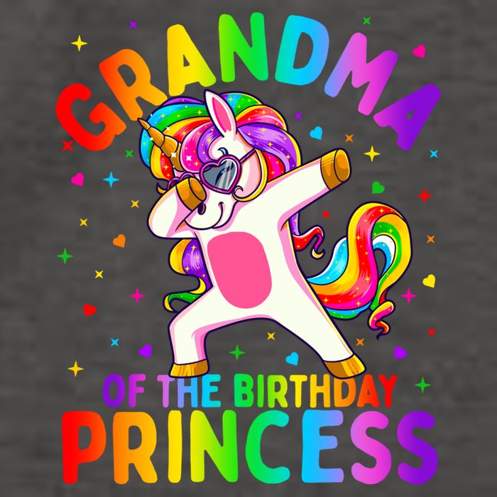 Grandma Of The Birthday Princess Girl Dabbing Unicorn Gift 1 Vector Backpack