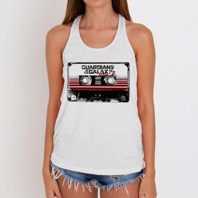 G.U.A.R.D.I.A.N.S Of The Galaxy Vol 2 Awesome Mix Tape Women's Knotted Racerback Tank