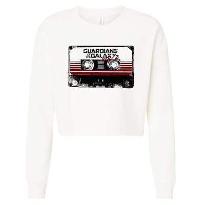 G.U.A.R.D.I.A.N.S Of The Galaxy Vol 2 Awesome Mix Tape Cropped Pullover Crew