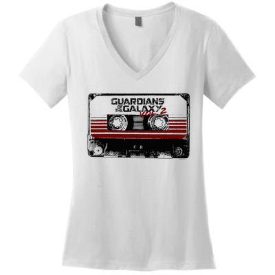 G.U.A.R.D.I.A.N.S Of The Galaxy Vol 2 Awesome Mix Tape Women's V-Neck T-Shirt