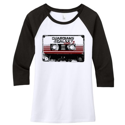 G.U.A.R.D.I.A.N.S Of The Galaxy Vol 2 Awesome Mix Tape Women's Tri-Blend 3/4-Sleeve Raglan Shirt