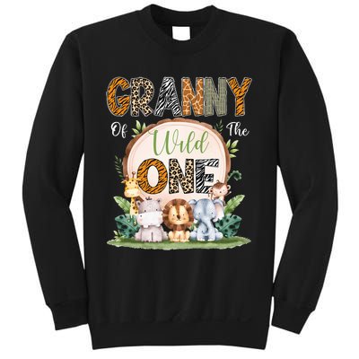 Granny Of The Wild One First Birthday Safari Woodland Sweatshirt