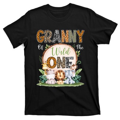 Granny Of The Wild One First Birthday Safari Woodland T-Shirt