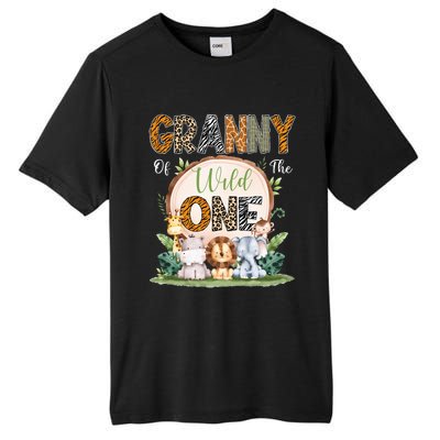 Granny Of The Wild One First Birthday Safari Woodland Tall Fusion ChromaSoft Performance T-Shirt