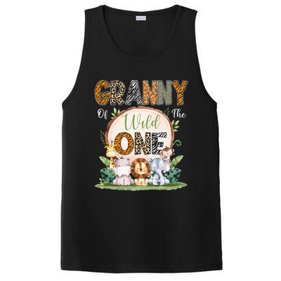 Granny Of The Wild One First Birthday Safari Woodland PosiCharge Competitor Tank