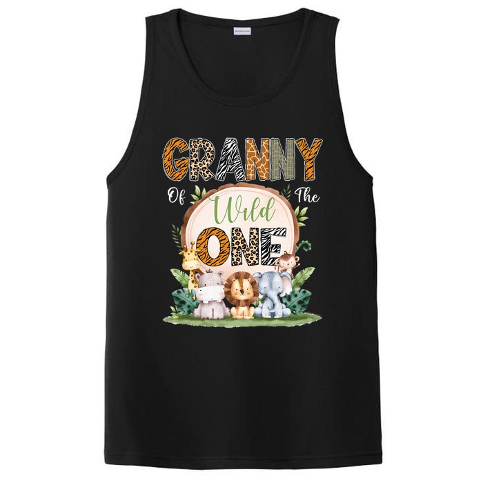 Granny Of The Wild One First Birthday Safari Woodland PosiCharge Competitor Tank