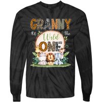 Granny Of The Wild One First Birthday Safari Woodland Tie-Dye Long Sleeve Shirt