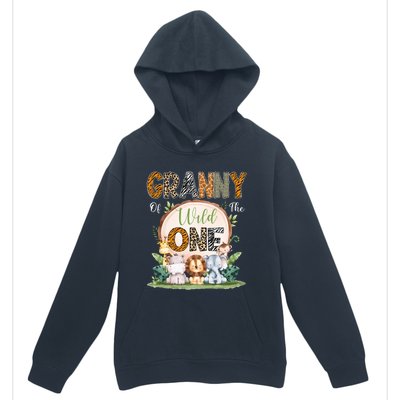 Granny Of The Wild One First Birthday Safari Woodland Urban Pullover Hoodie