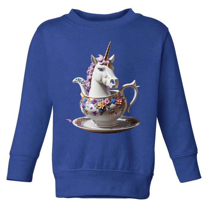 Get On The Unicorn Gravy Boat Cute Gift Toddler Sweatshirt