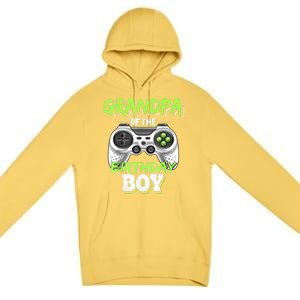 Grandpa Of The Birthday Boy Matching Video Game Birthday Premium Pullover Hoodie