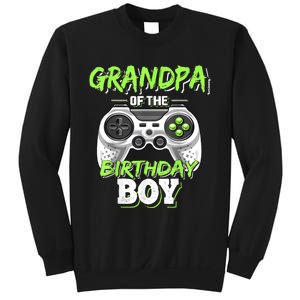 Grandpa Of The Birthday Boy Matching Video Game Birthday Sweatshirt