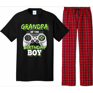 Grandpa Of The Birthday Boy Matching Video Game Birthday Pajama Set