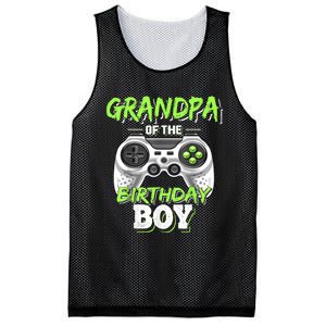 Grandpa Of The Birthday Boy Matching Video Game Birthday Mesh Reversible Basketball Jersey Tank