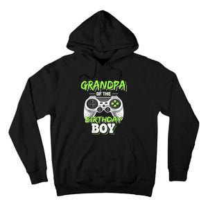 Grandpa Of The Birthday Boy Matching Video Game Birthday Tall Hoodie