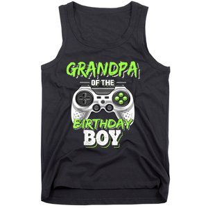 Grandpa Of The Birthday Boy Matching Video Game Birthday Tank Top