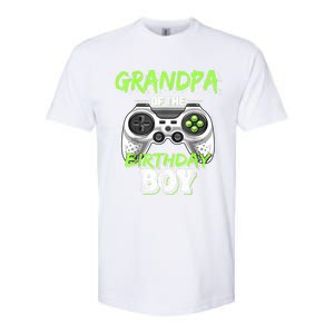 Grandpa Of The Birthday Boy Matching Video Game Birthday Softstyle CVC T-Shirt