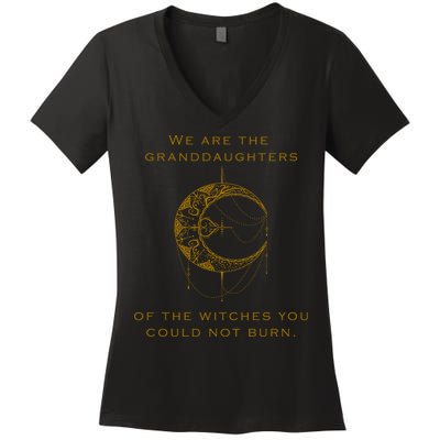 Granddaughters Of The Witches You Could Not Burn Women's V-Neck T-Shirt