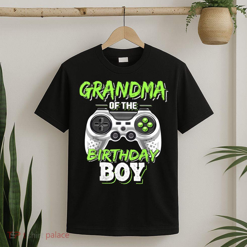 Grandma Of The Birthday Boy Matching Video Game Birthday T-Shirt