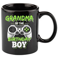 Grandma Of The Birthday Boy Matching Video Game Birthday 11oz C Handle Ceramic Mug
