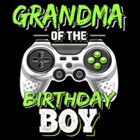Grandma Of The Birthday Boy Matching Video Game Birthday Magnet