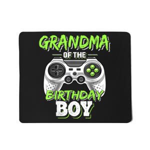 Grandma Of The Birthday Boy Matching Video Game Birthday Mousepad