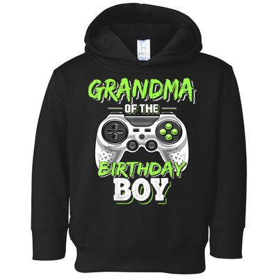 Grandma Of The Birthday Boy Matching Video Game Birthday Toddler Hoodie